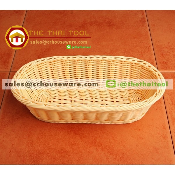 ตะกร้าหวายเทียม แบบวงรี 005-TWPBB-23