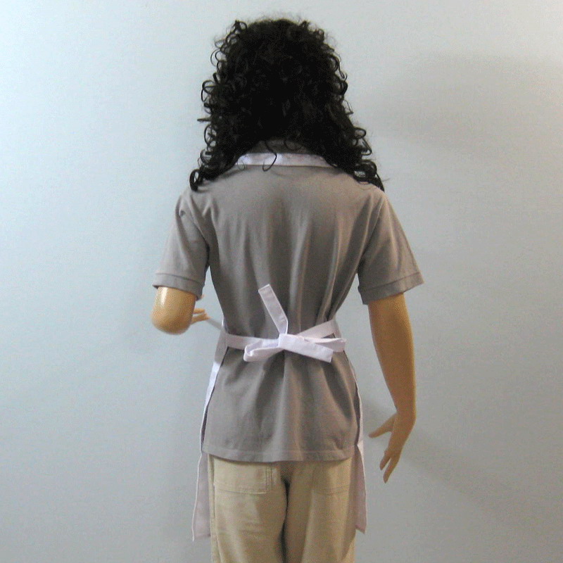 ผ้ากันเปื้อนเต็มตัวสีขาว ( สายผูก ) 03-APNR