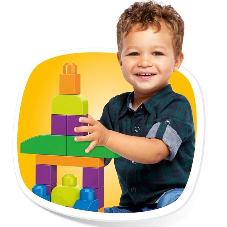 Mega Bloks Build 'N Create Block Set - 250 Pieces ตัวต่อตัวใหญ่เสริมสร้างจินตนาการ จำนวน 250 ชิ้น