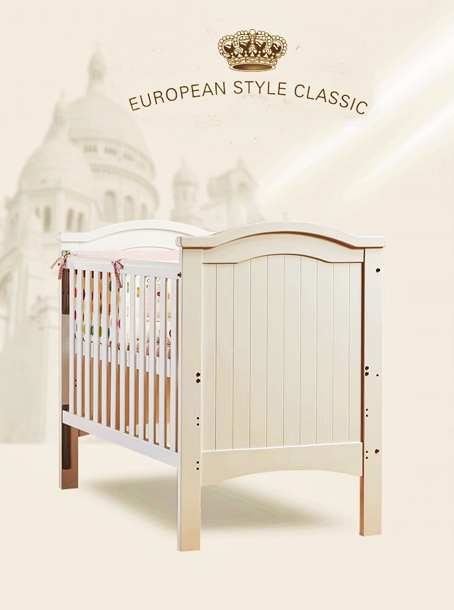 TP21057 (WD23) เตียงไม้สีขาว white premium European design แบบสไลด์ข้าง