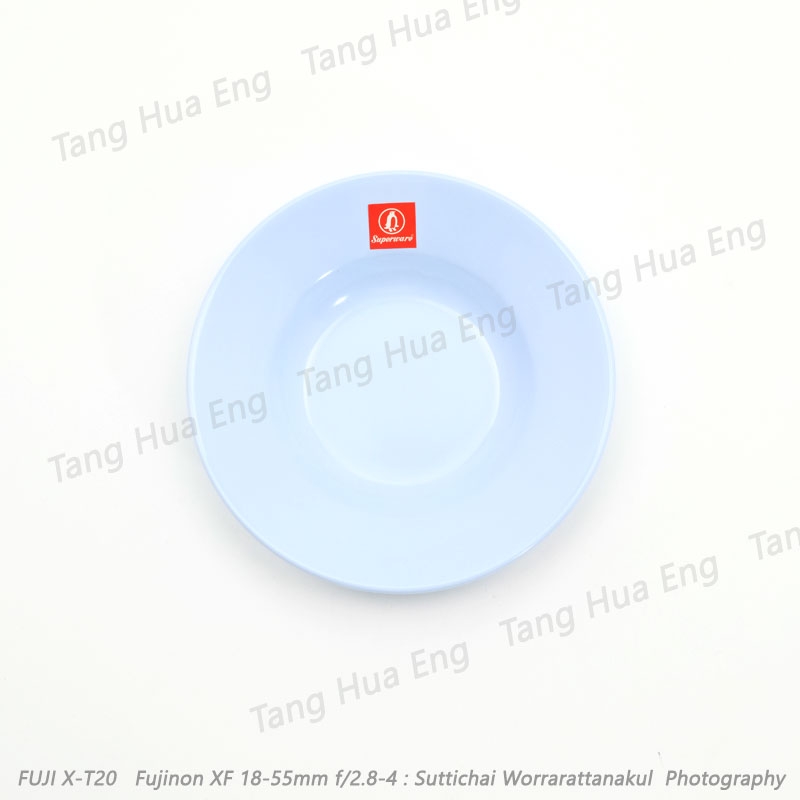 1 โหล จานลึกซุปเปอร์แวร์ 6นิ้ว P180-6 ( สีครีมขาว )/สีฟ้า