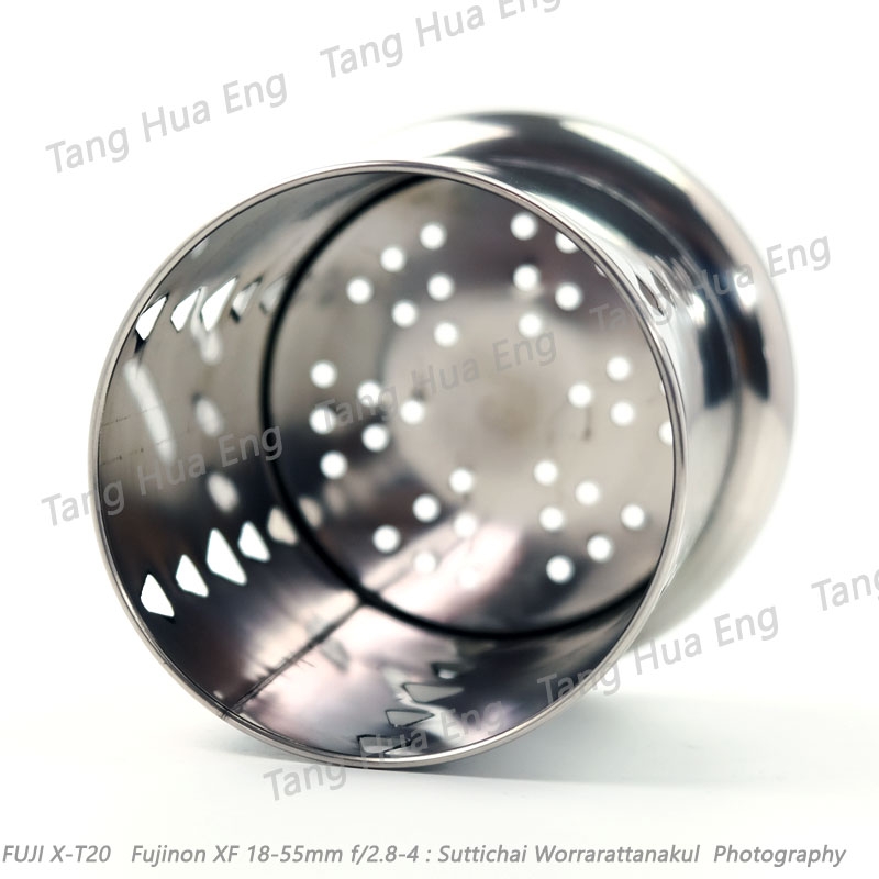 ที่ใส่ช้อนส้อมสเตนเลส ลายหยดน้ำ 17.5 ซม.