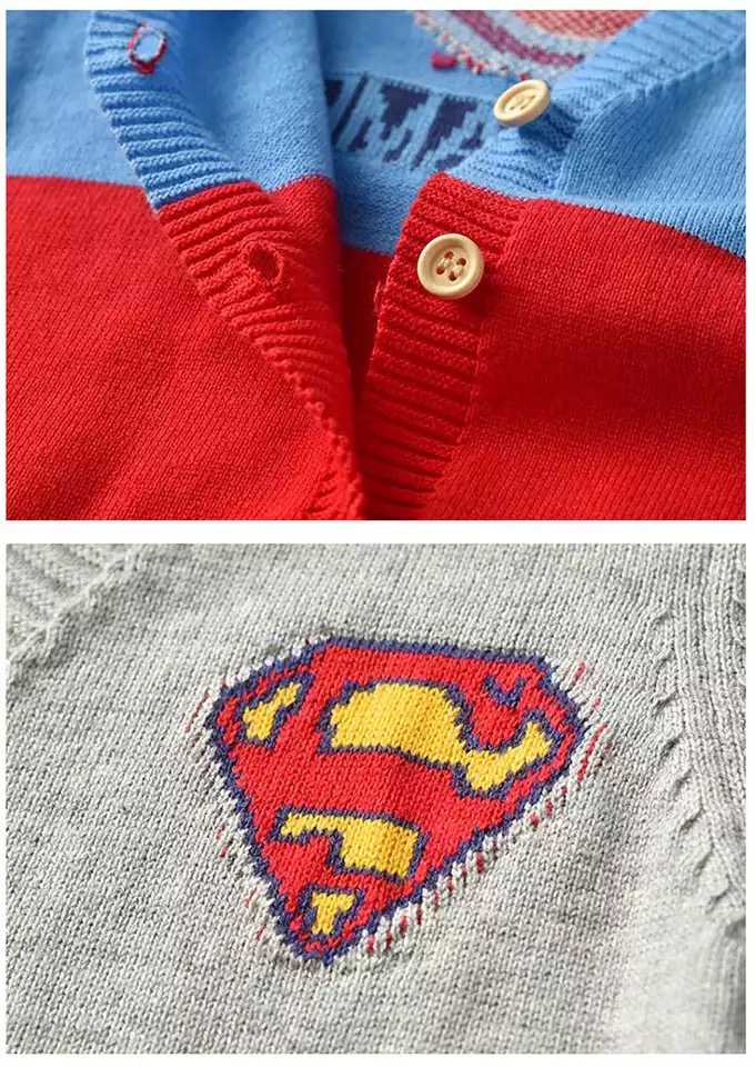 เสื้อกันหนาว ไหมพรม ลายฮีโร่