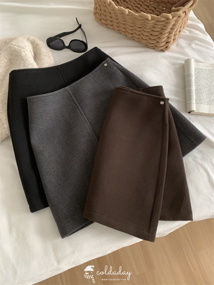 กระโปรงผ้าวูลญี่ปุ่น Japan Wool Skirt มี 3 สี S-L