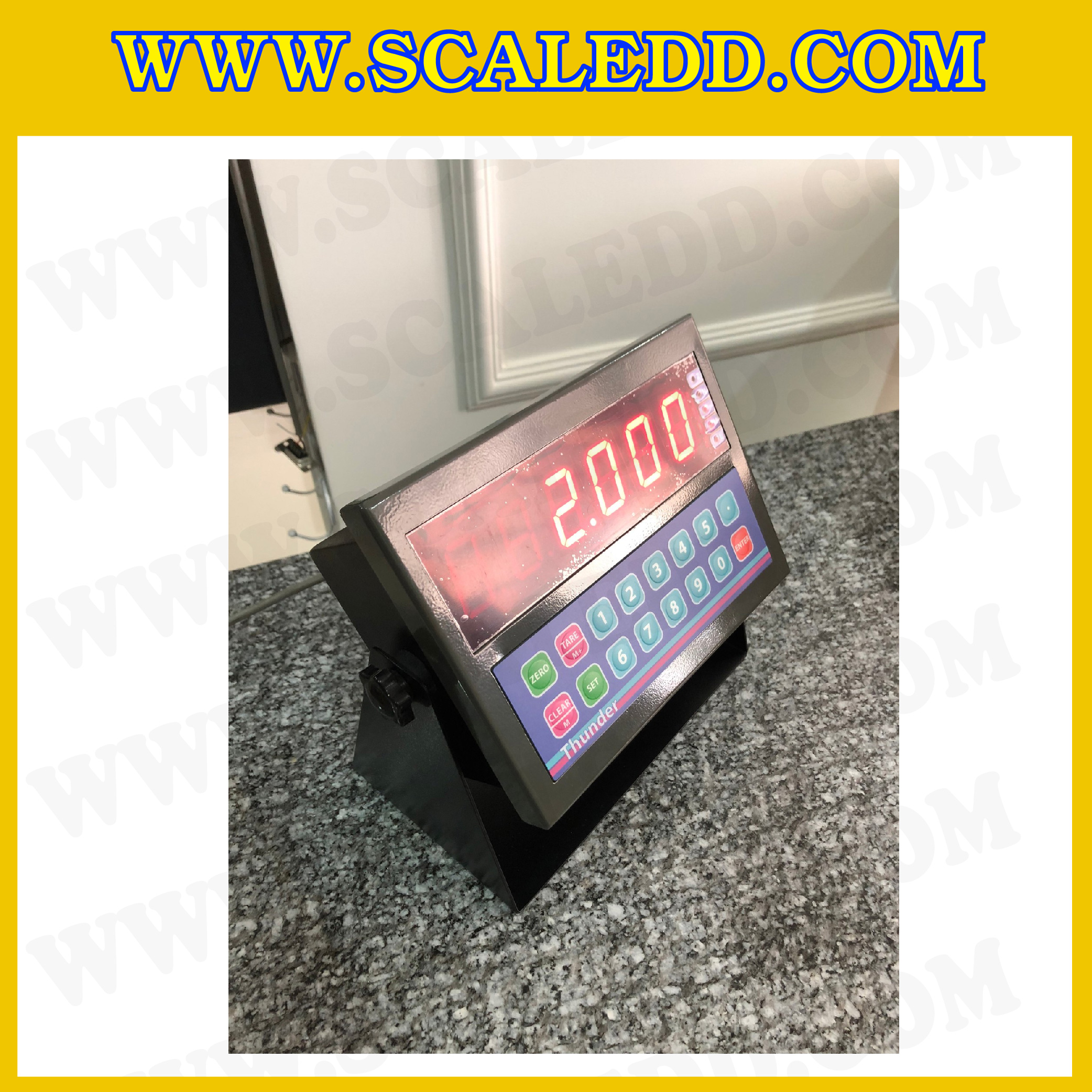 เครื่องชั่งน้ำหนักดิจิตอล ขนาดแท่นชั่ง 50*60 cm ยี่ห้อ Linear รุ่น Thunder