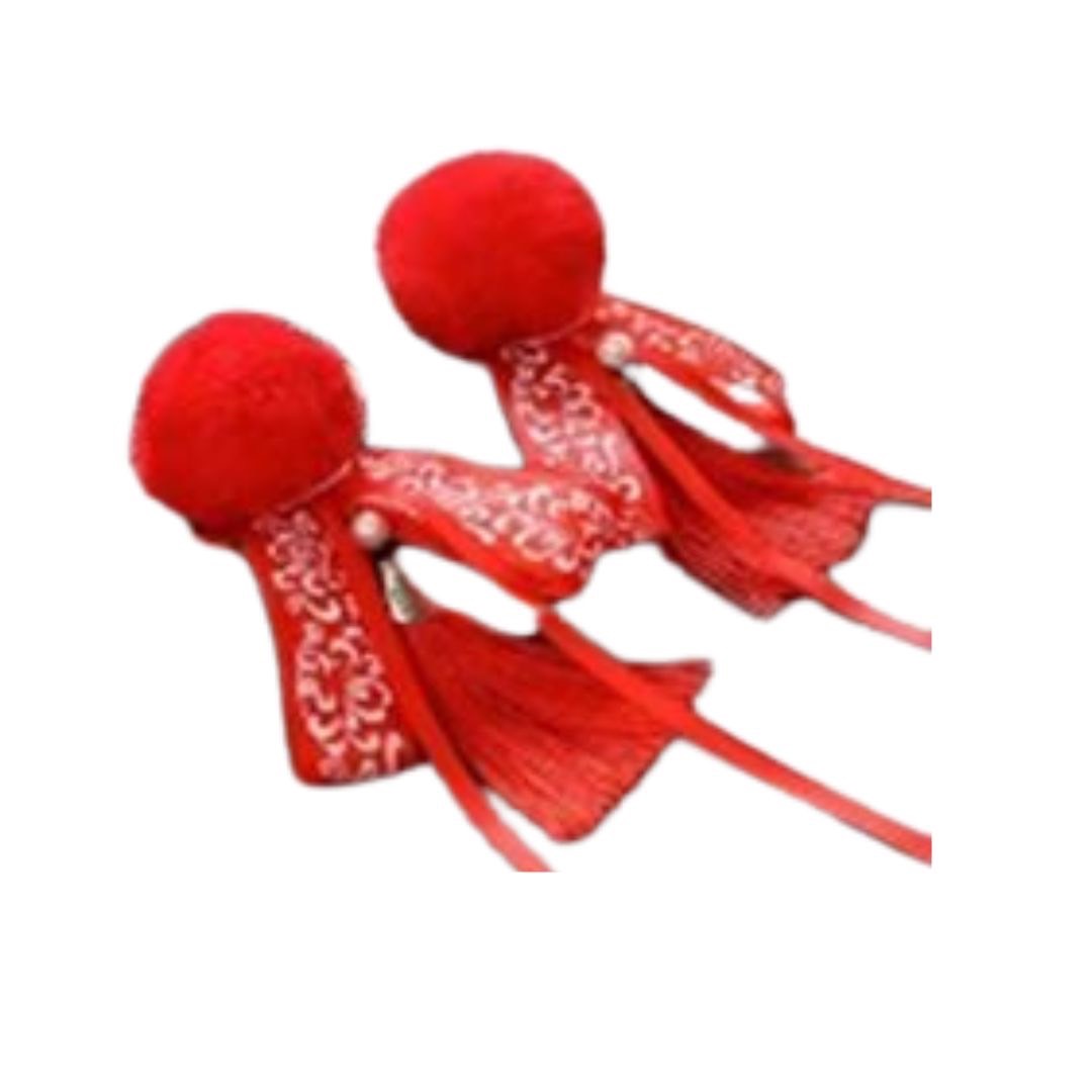 กิ๊บติดผมตรุษจีน แต่งผม พู่ห้อย คาดผม