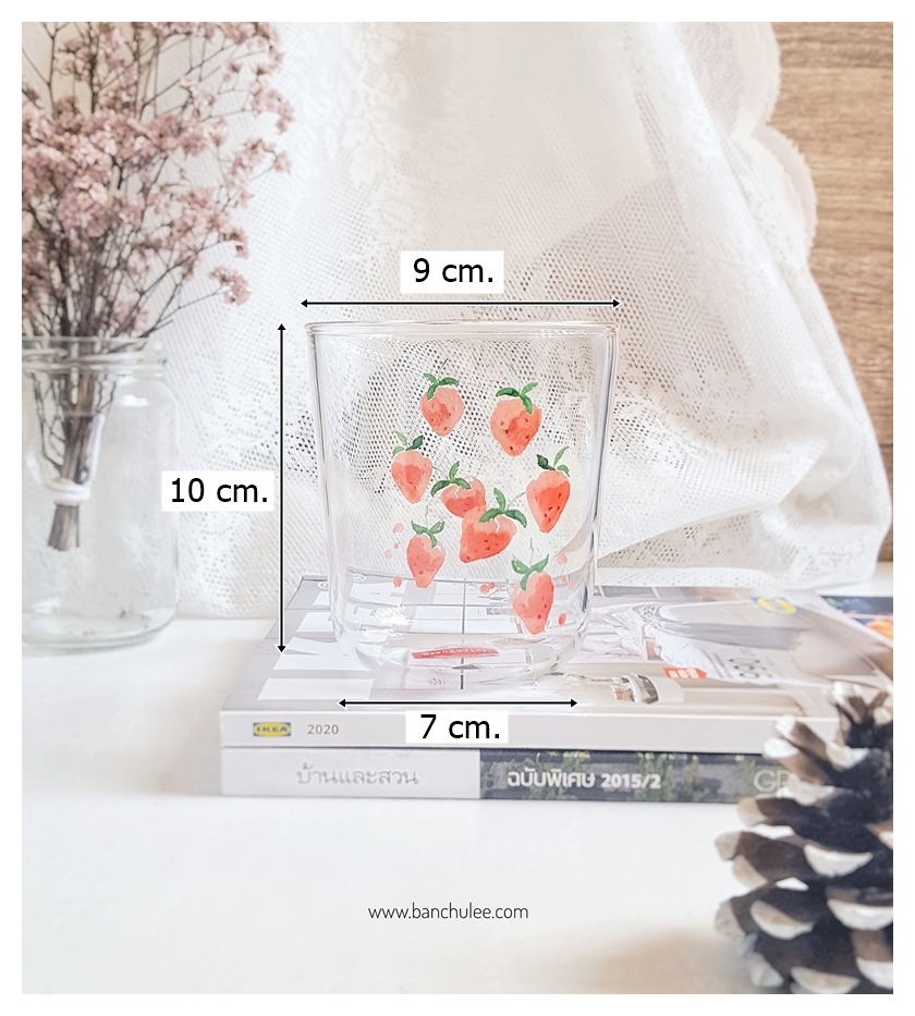 Strawberry Glass Cup