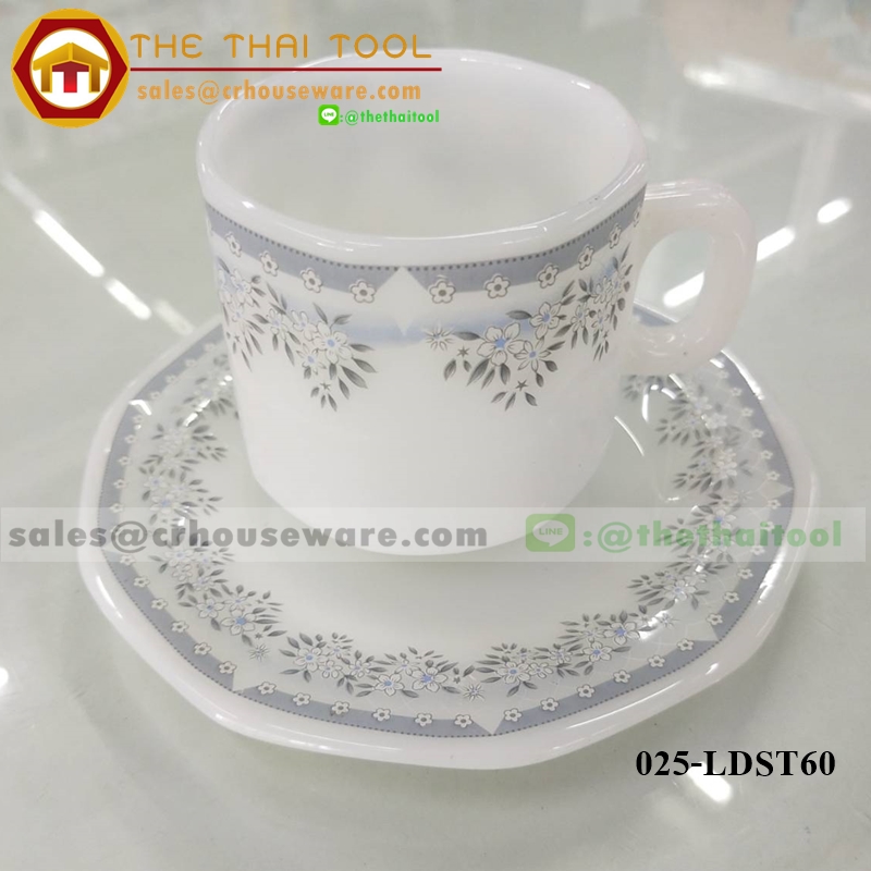 ถ้วยกาแฟพร้อมจานรอง เนื้อมุก ลาย Silver Star design รหัสสินค้า025-LDST60,ชุดน้ำกาแฟวีไอพีเนื้อมุกวีไอพีเชียงราย