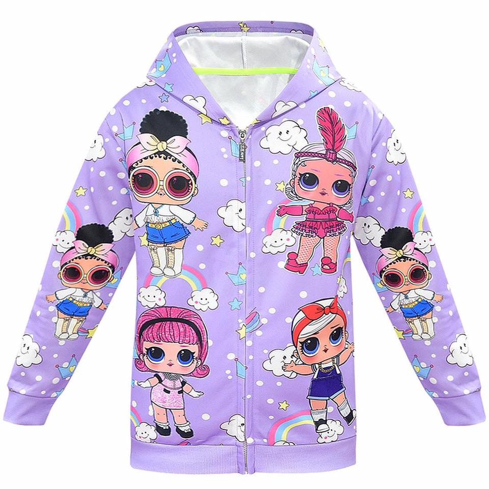 เสื้อกันหนาวเด็ก ซิปหน้า ลาย LOL