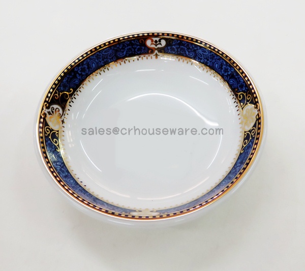 THICK SAUCE DISH Code : RPP4006,RPP4007,ถ้วยน้ำจิ้ม,จานชามพอร์ซิเลนลายPrecious Blue,จานพอร์ซิเลนลายน้ำเงินขอบทองรับแขกVIP
