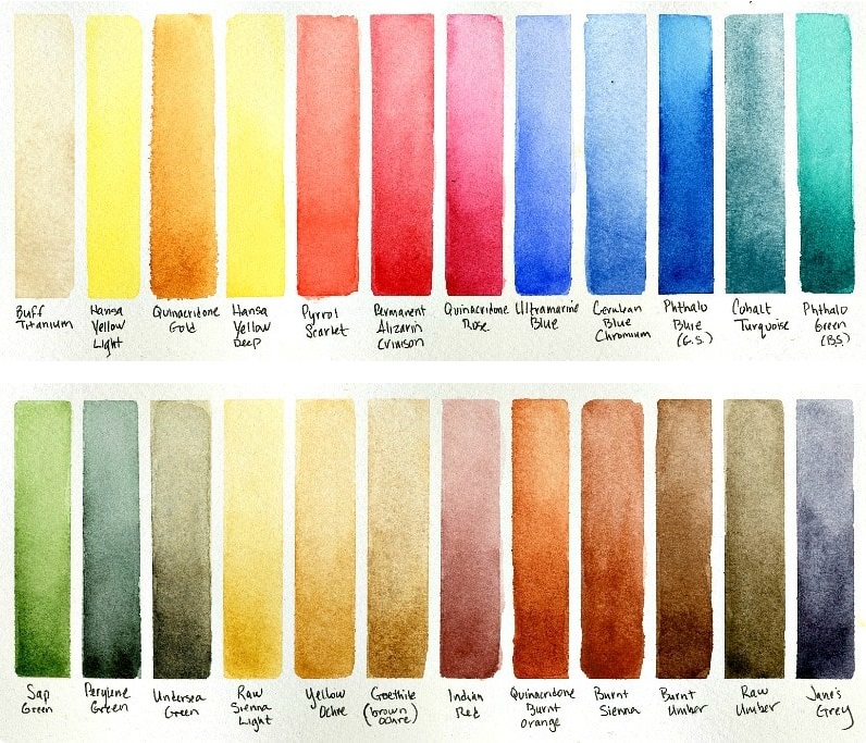 ชุดสีน้ำ Daniel Smith Extra Fine Half pan 24สี (แถมตลับสีโลหะ 1 กล่อง + 24 แพนเปล่า)