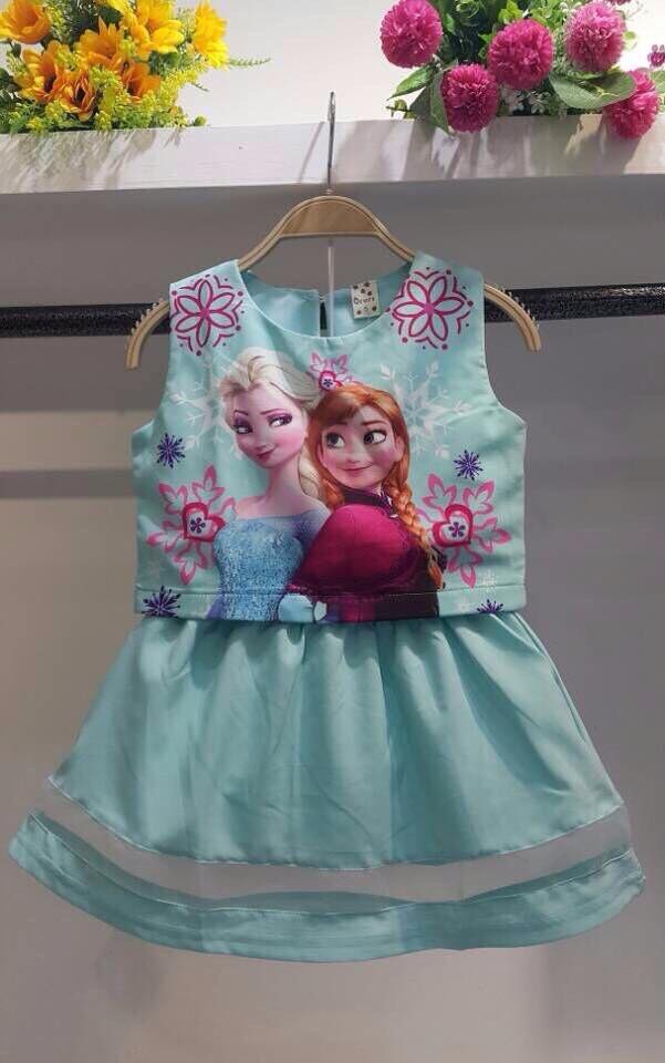 เดรสเจ้าหญิงFrozen แอลซ่า โล๊ะสต๊อค