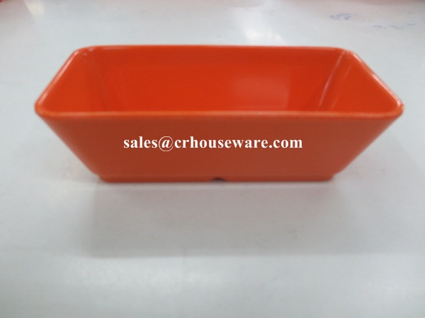 ถ้วยทรงสี่เหลี่ยม 2.5*5 นิ้ว สีส้ม 017-D989-5