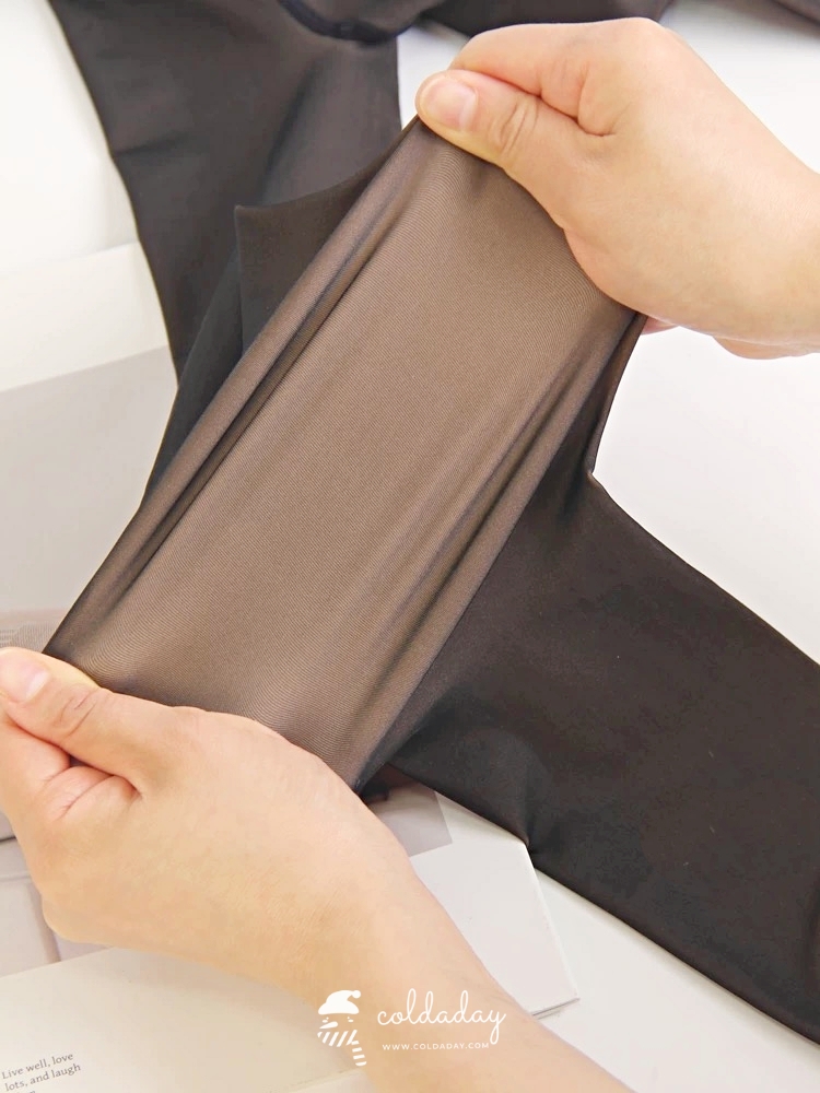 เลกกิ้งถุงน่องซีทรู สีดำ (ไม่บุขน)