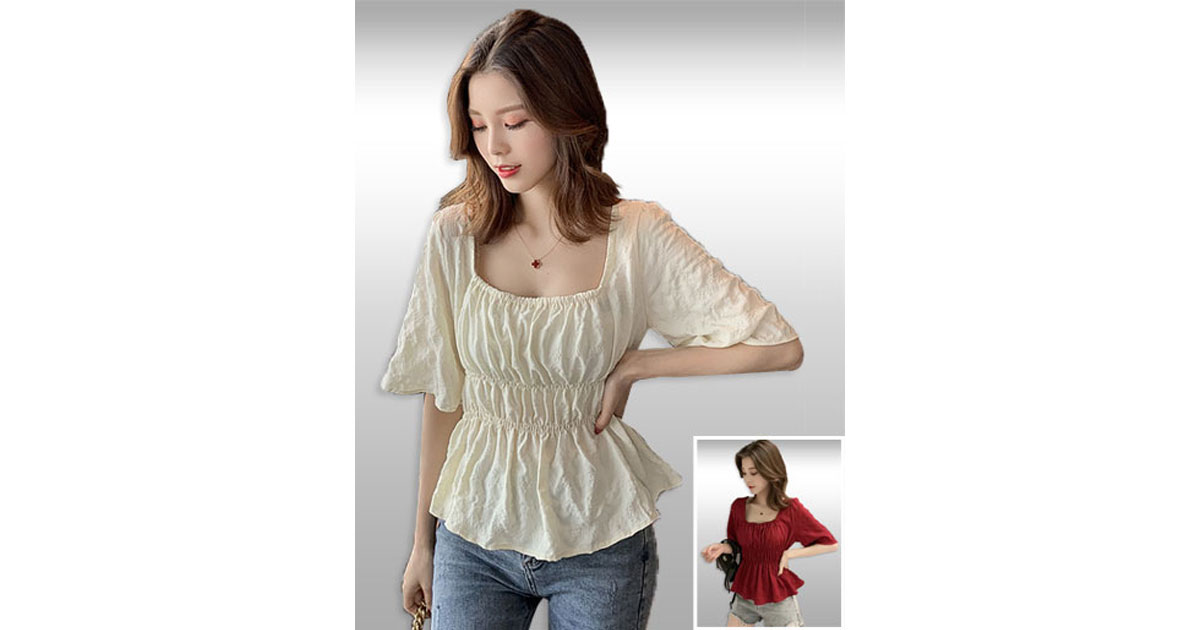 เสื้อแฟชั่นใส่สบายสไตล์เกาหลี มี2สี รหัส2326