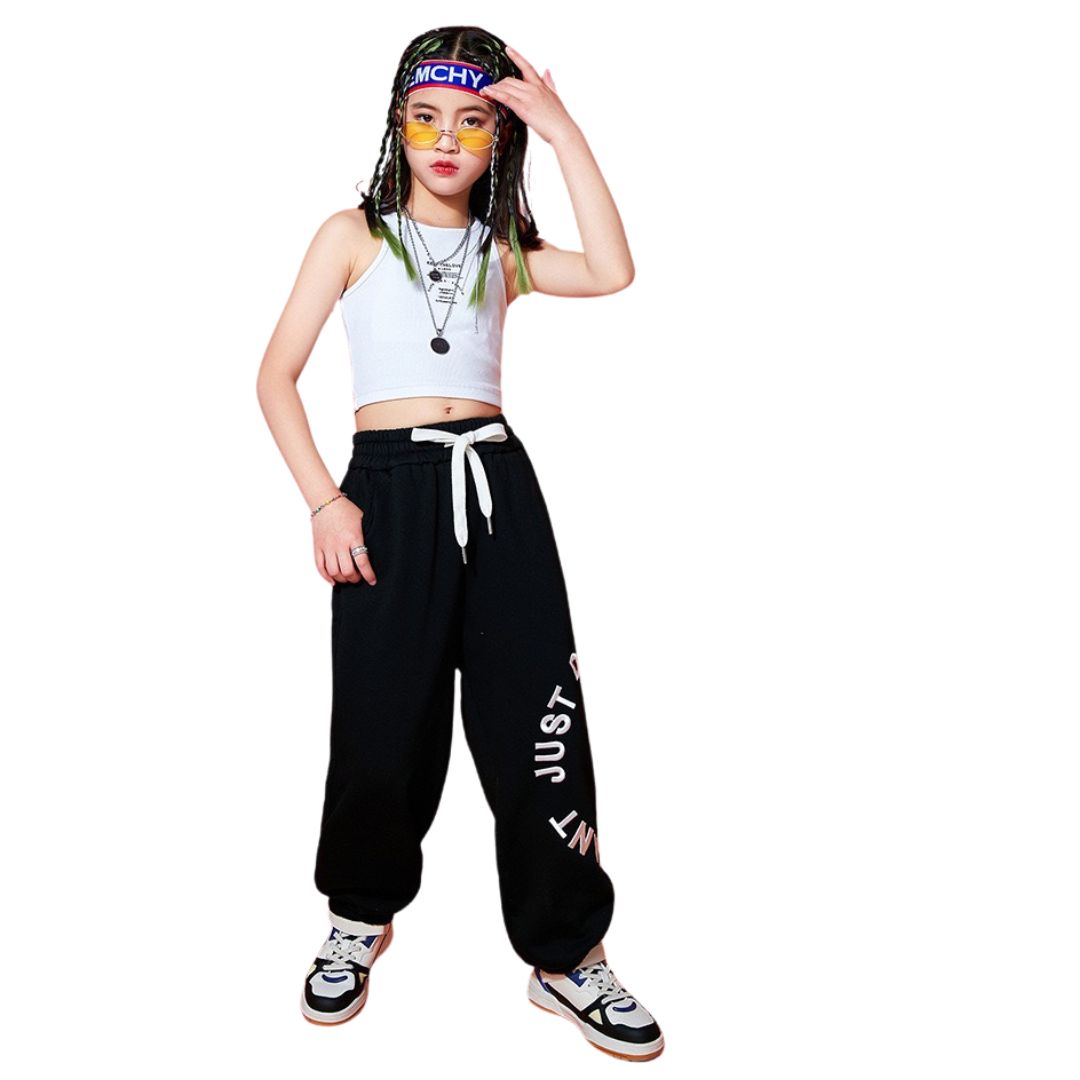 พร้อมส่ง เฉพาะเสื้อกล้ามสีขาว ***ชุดเต้น ชุดแดนซ์ เสื้อกล้าม