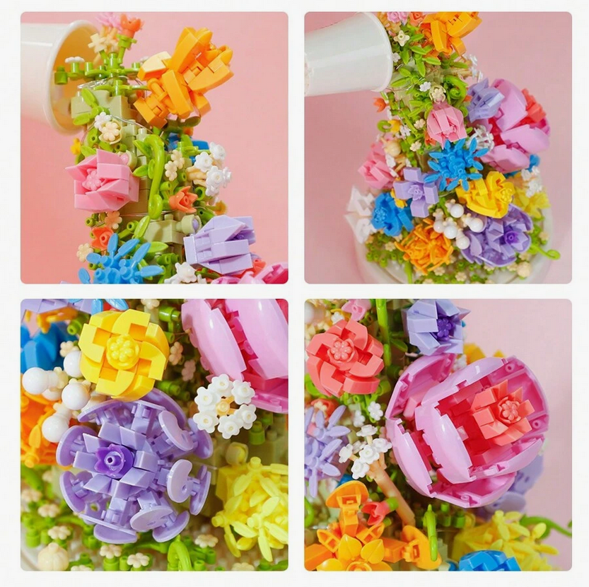 เลโก้นาโน หมู่มวลดอกไม้พร้อมไฟ(Sea of Flowers) Size Jumbo