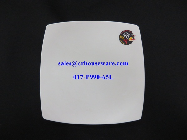 จานสี่เหลี่ยม 6.5 นิ้ว 017-P990-65L,6.5 inch square plate