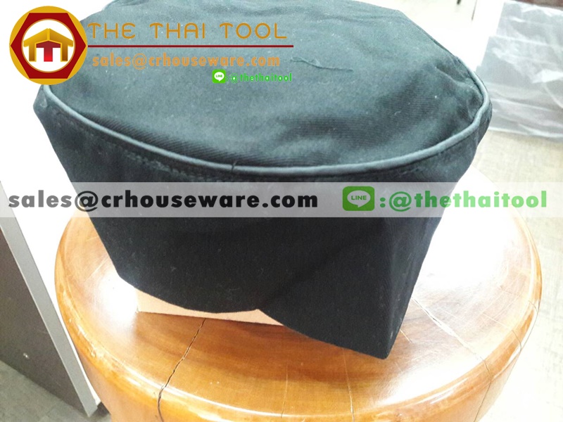 หมวกเชฟ สีดำ Hat Chef 044-PKP-32