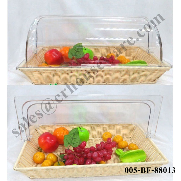 ฝาครอบพร้อมตะกร้า ทรงสี่เหลี่ยม Cover and basket Square. 005-BF-88013,ตะกร้าฝาครอบขนมปังโรงแรม,កញ្ចប់កុម្មង់នំជាមួយគម្រប,giỏ bánh ngọt với bìa,點心籃蓋
