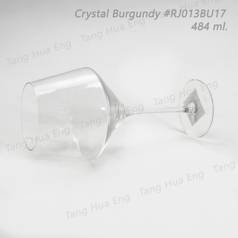 ( 6 ใบ ) แก้วไวน์คริสตัล Ripple Crystal Burgundy 484 ml. #RJ013BU17