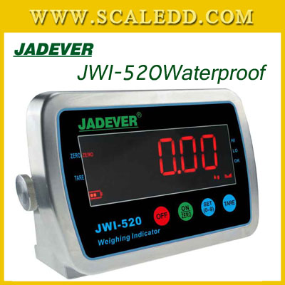 เครื่องชั่งตั้งพื้นกันน้ำ30kg รุ่น JWI-520 ขนาดแท่น 25x25 cm. เครื่องชั่งกันน้ำ30kg เครื่องชั่งดิจิตอล30kg ตาชั่งกันน้ำ 30kg เครื่องชั่งดิจิตอลกันน้ำ ตาชั่งดิจิตอลกันน้ำ30กิโลกรัม พิกัด 30kg ความละเอียด 2g ยี่ห้อ JADEVER รุ่น JWI-520 Waterproof