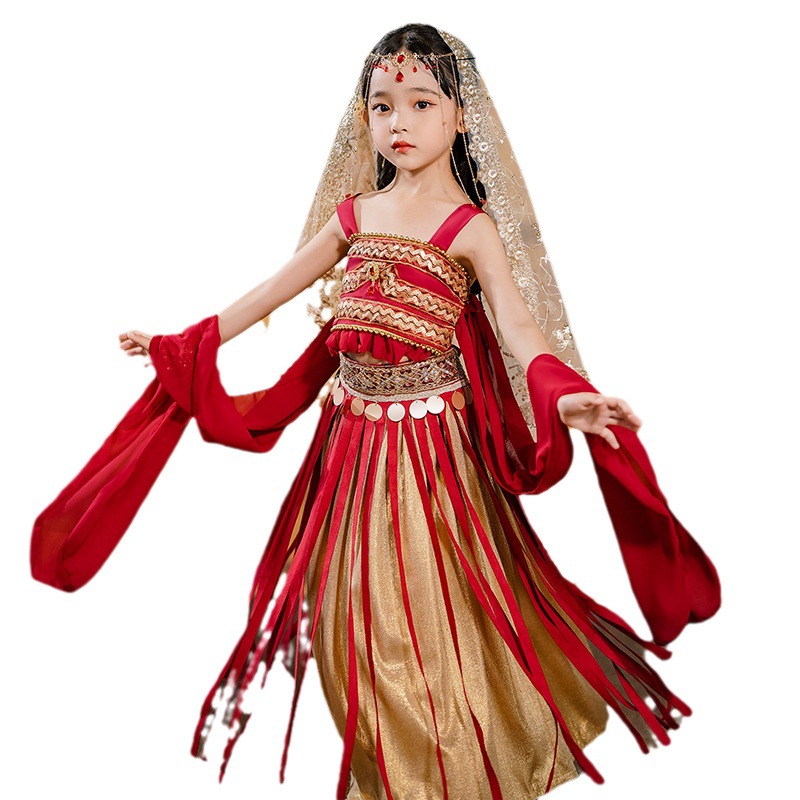 พร้อมส่ง ชุดจีน กี่เพ้า จีนโบราณย้อนยุค ชุดฮันฟู ลายพัด ปักลายปลา