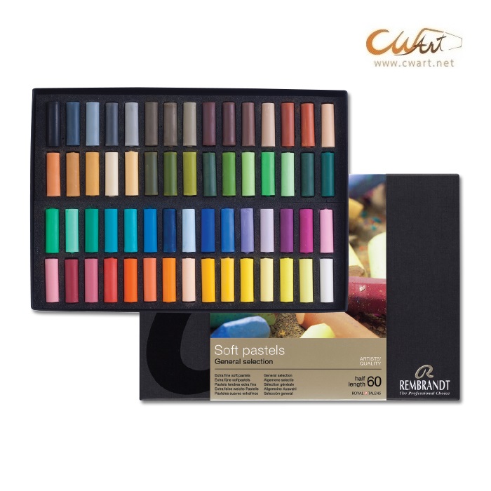 ชุดสีชอล์ค Rembrandt 60สี (ครึ่งแท่ง)
