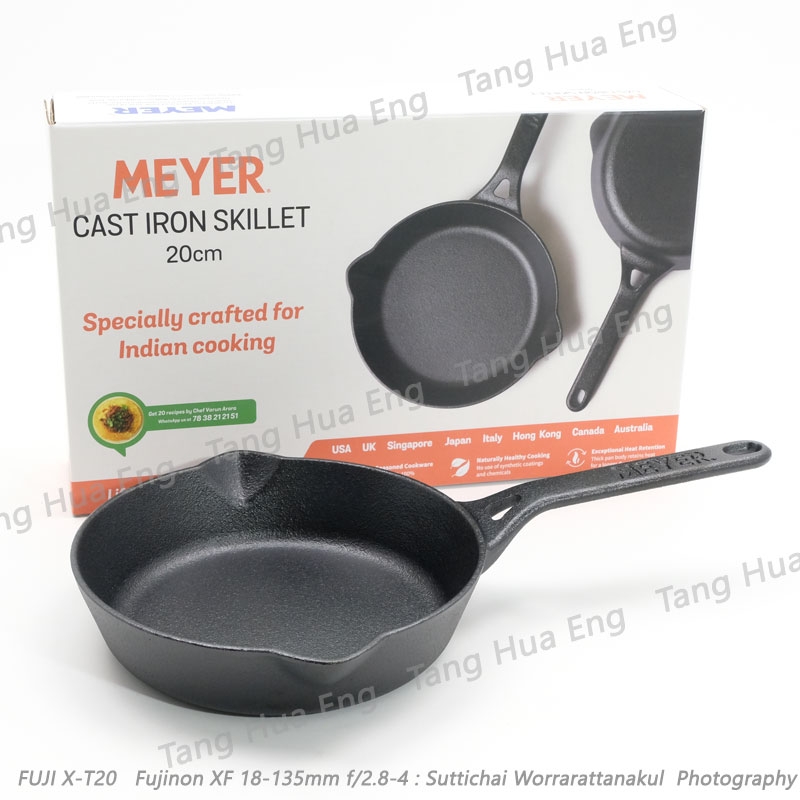 MEYER กระทะเหล็กหล่อทรงลึก ขนาด 20 ซม. Cast Iron Skillet