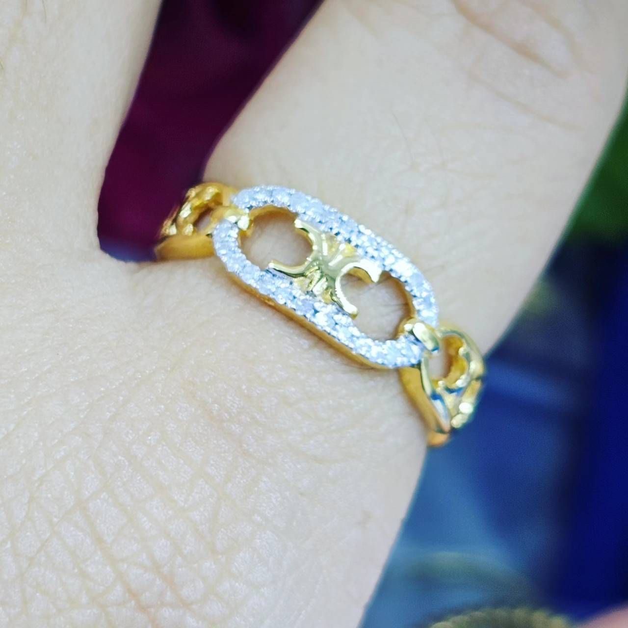 พร้อมส่งและสั่งผลิตแหวนเพชรแท้เก๋ๆ แหวนแต่งงาน แหวนหมั้น ใส่เที่ยว ออกงาน แหวนทองคำ 9K เพชรกุหลาบแท้ 0.14 กะรัต 26 เม็ด ราคาถูกมาก ส่งฟรี