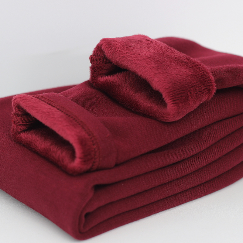 กางเกงผ้าฝ้ายบุขนกันหนาวเด็ก มีหลายสี