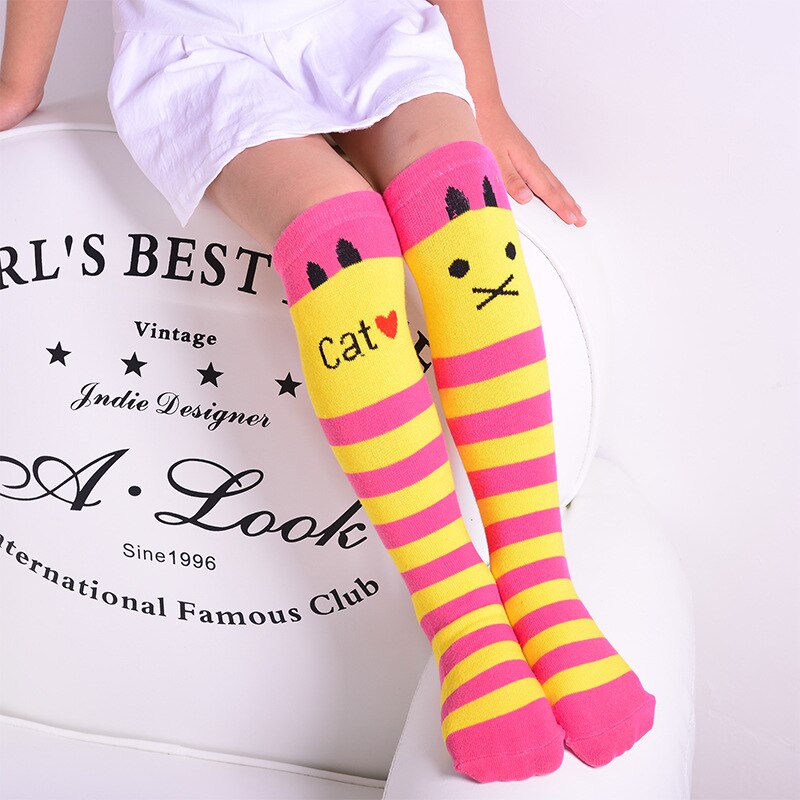 ถุงเท้ายาว เด็ก ลายแมว