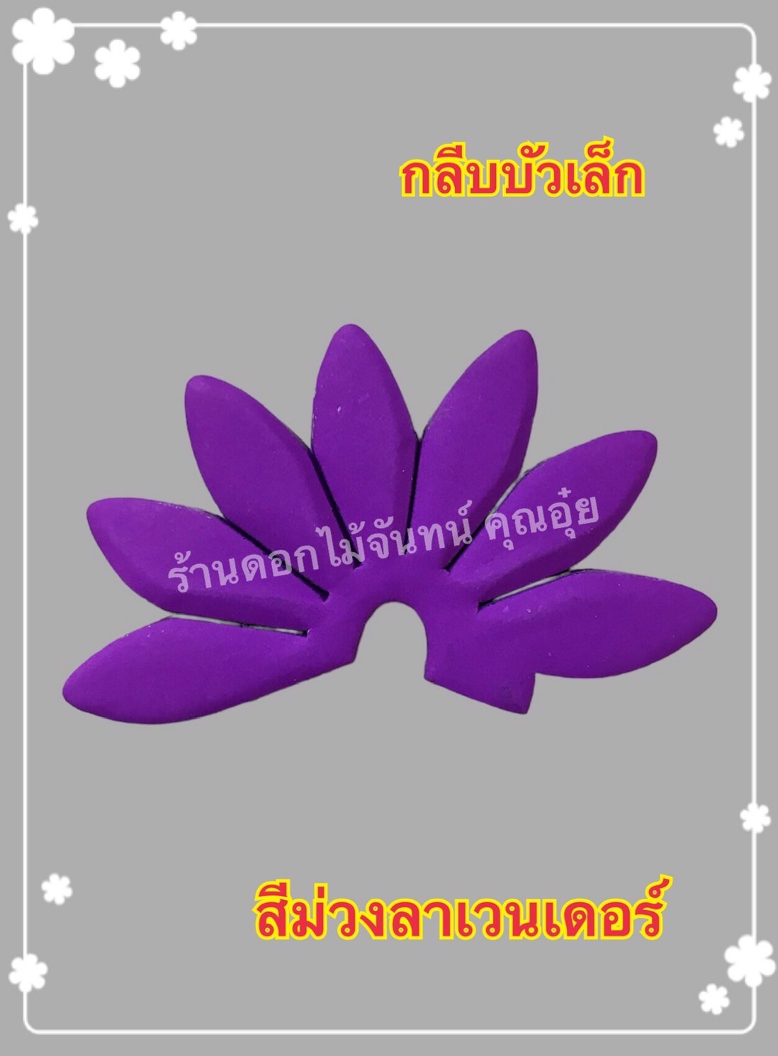 กลีบบัวเล็ก สีม่วงลาเวนเดอร์