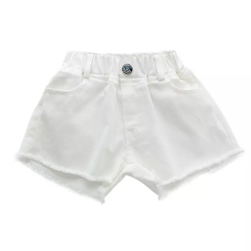 ชุดเต้น ชุดแดนซ์ : เซ็ตเสื้อแขนสั้น +กางเกงขาสั้นสีขาว