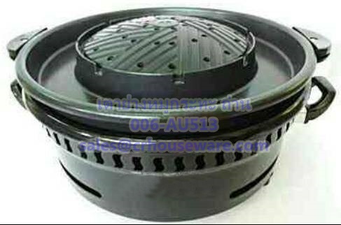 เตาย่างหมูกระทะ ถ่าน 006-AU513,เตาย่างหมูกระทะ, เตาหมูกระทะ, เตาุถ่านหมูกระทะ “HEALTHY” CHARCOAL BAR-B-Q GRILLER. 006-AU513烧烤炉盘/锅,សាច់អាំងសាច់អាំងចាន / សមុទ្រ Pan,BBQ Grill tấm / chảo,BBQ Grill pinggan / pan,BBQ Grill plate/pan,Korean bbq grill pan