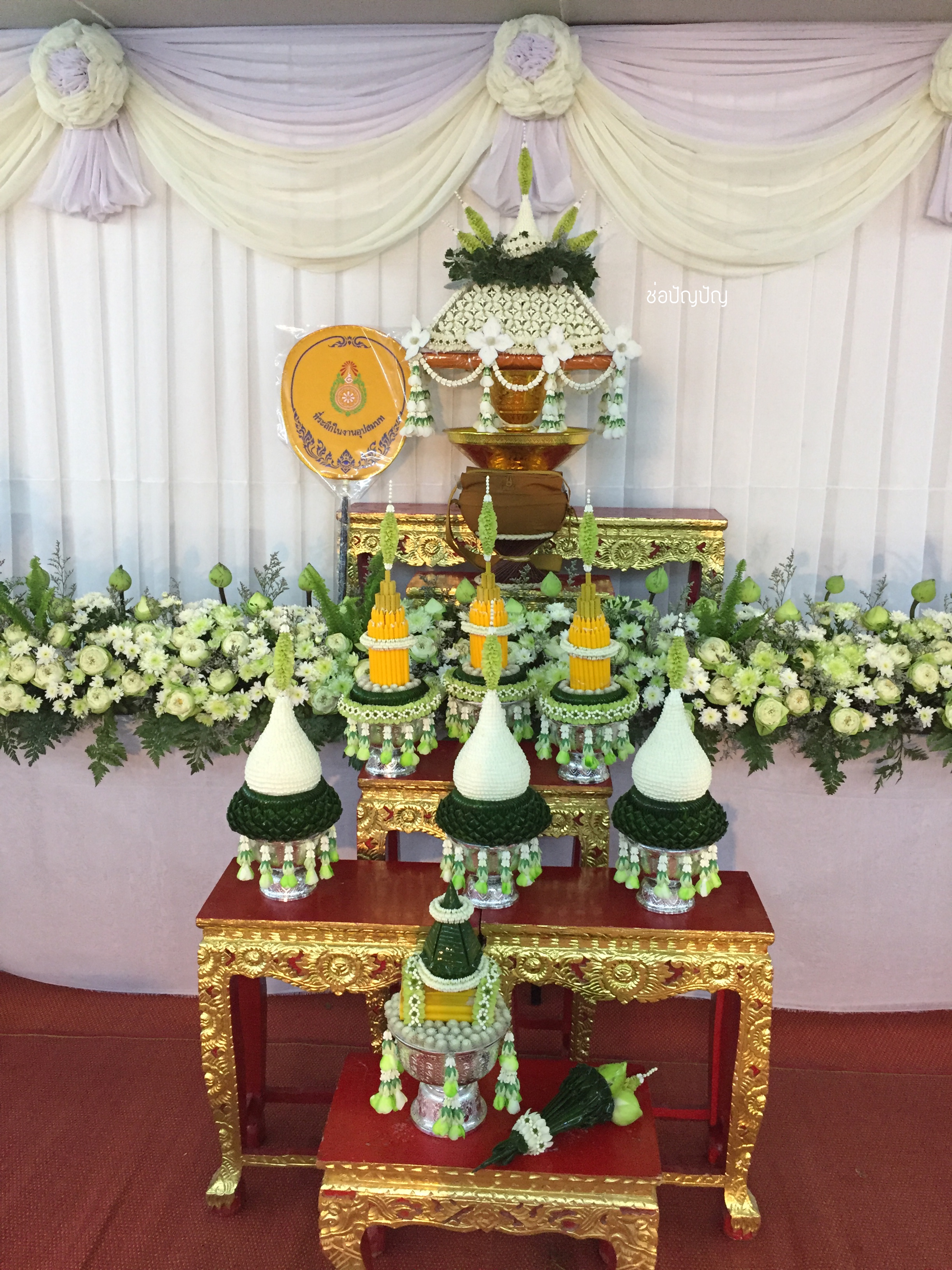 ชุดเครื่องบวชดอกไม้สด