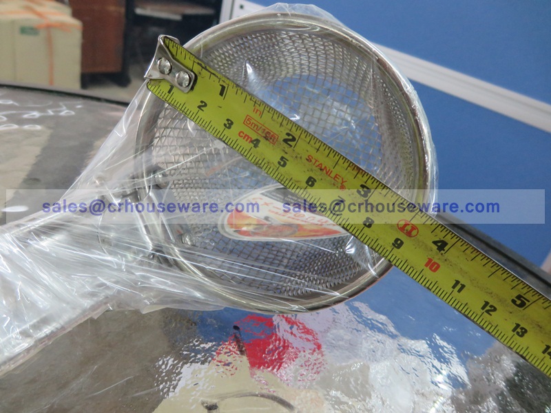 ตะกร้อลวกก๋วยเตี๋ยวสแตนเลส 9 นิ้ว ด้ามสแตนเลส 008-A-9