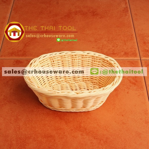 ตะกร้าหวายเทียม แบบวงรี 005-TWPBB-21