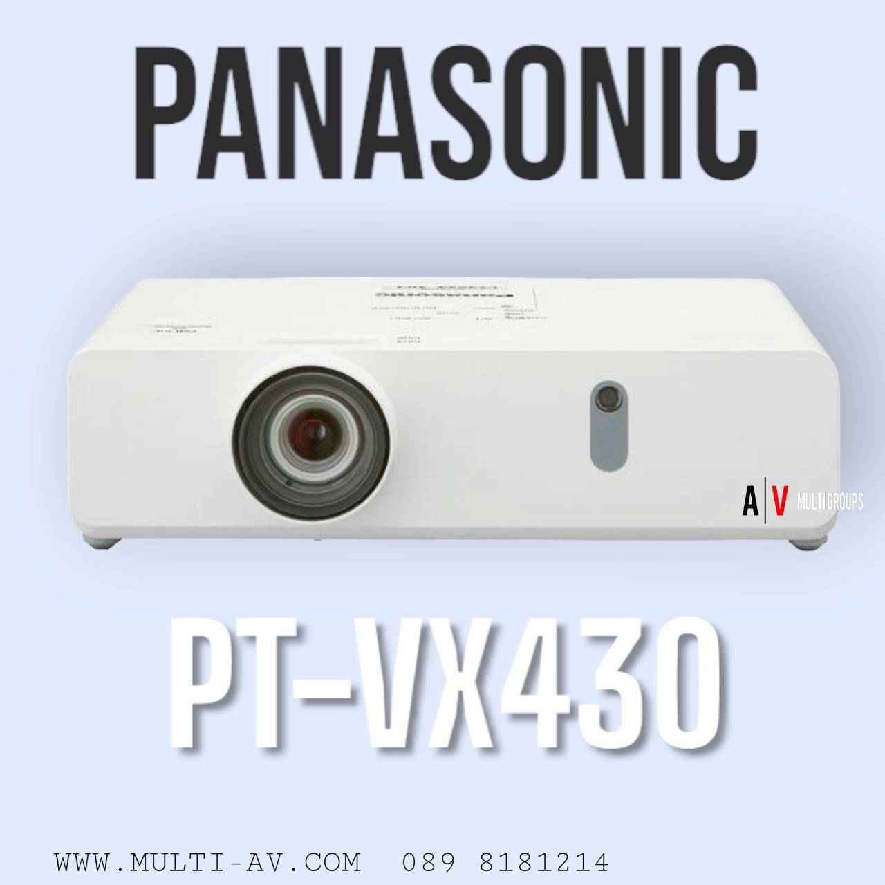 Panasonic PT-VX430 ความสว่าง 4,500 (ANSI Lumens) ความละเอียด(พิกเซล) 1024x768 (XGA) Contrast 20,000:1