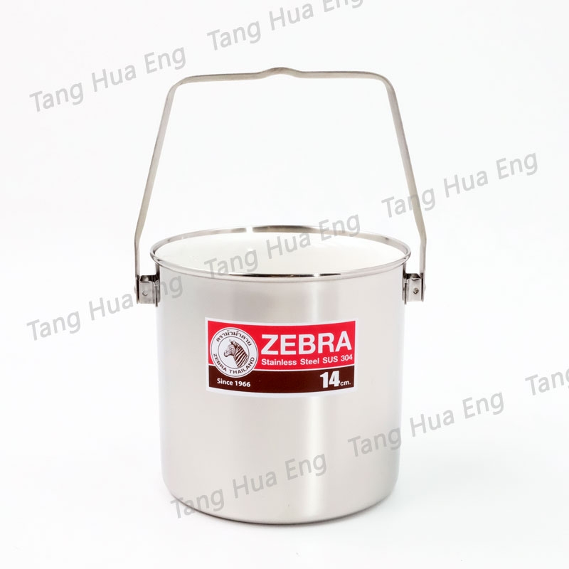 Zebra ถังน้ำแข็งสเตนเลส ขนาด 14 ซม. พลัส ตราหัวม้าลาย