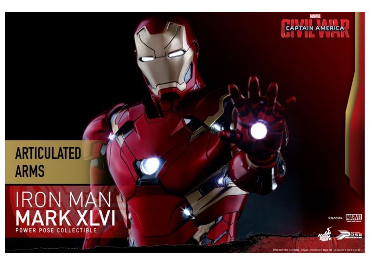 HOTTOYS - Captain america civil war - Ironman Mark 46 (Power pose) (เท่มากๆๆ)