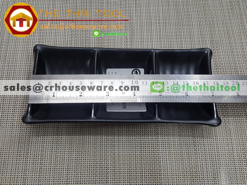 ถ้วยน้ำจิ้ม 3 ช่อง 7.3 นิ้ว 017-B3304-7.3