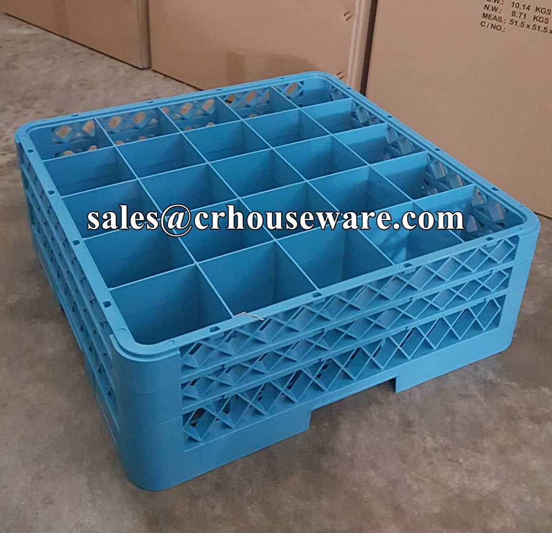 แร็คใส่แก้วขนาด 25 ช่อง,Glasswasher_rack,25_Compartment 004-JW-25,แรกซ์แก้วเข้าเครื่องล้างจาน,แรกซ์แก้วโรงแรม