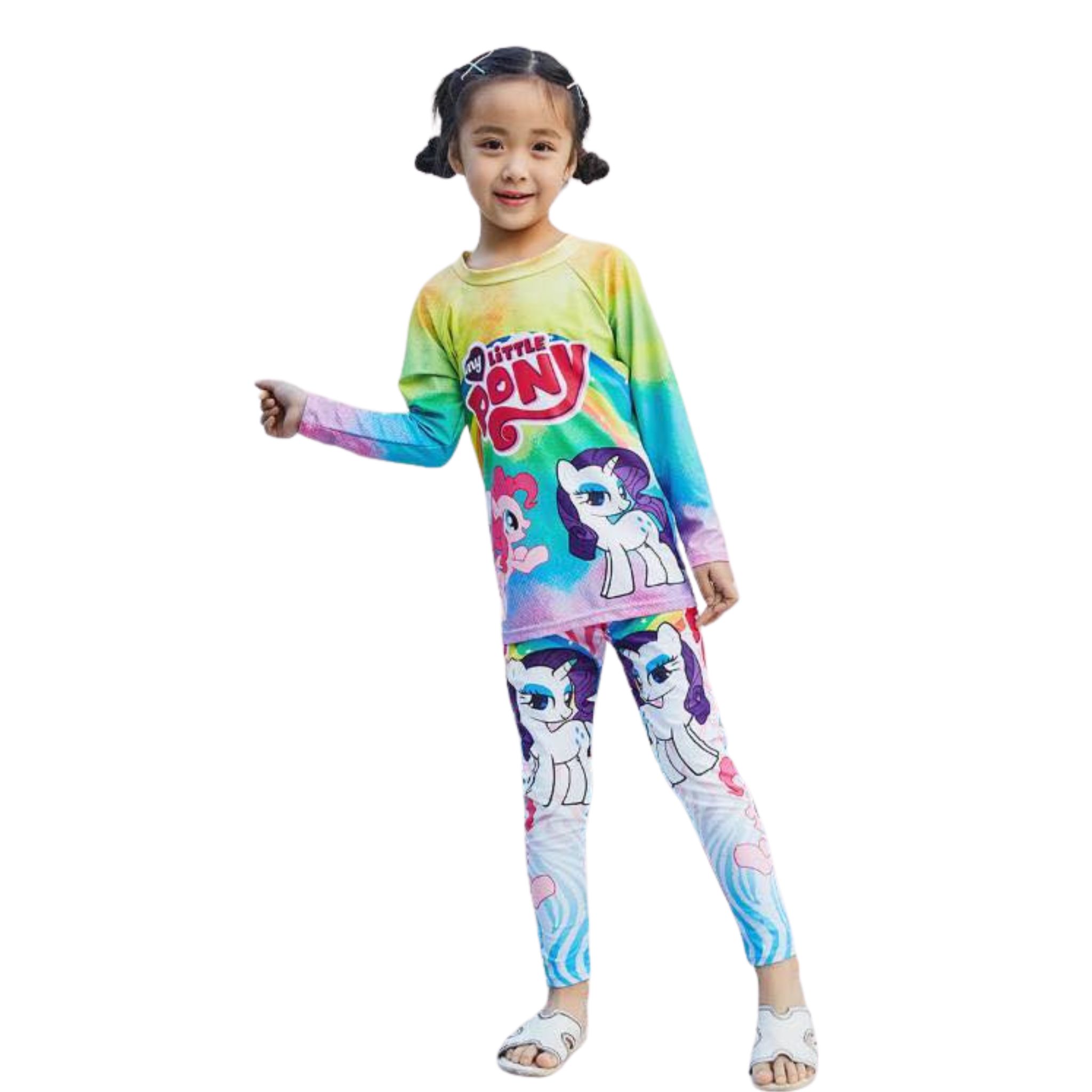 **พร้อมส่ง ชุดว่ายน้ำ สำหรับเด็ก เซ็ตเสื้อ 2 ชิ้น กระโปรง/กางเกง