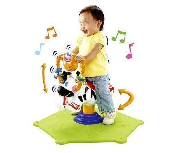 ม้าลายดึ๋งดั๋ง Fisher-Price Go Baby Go! Bounce & Spin Zebra