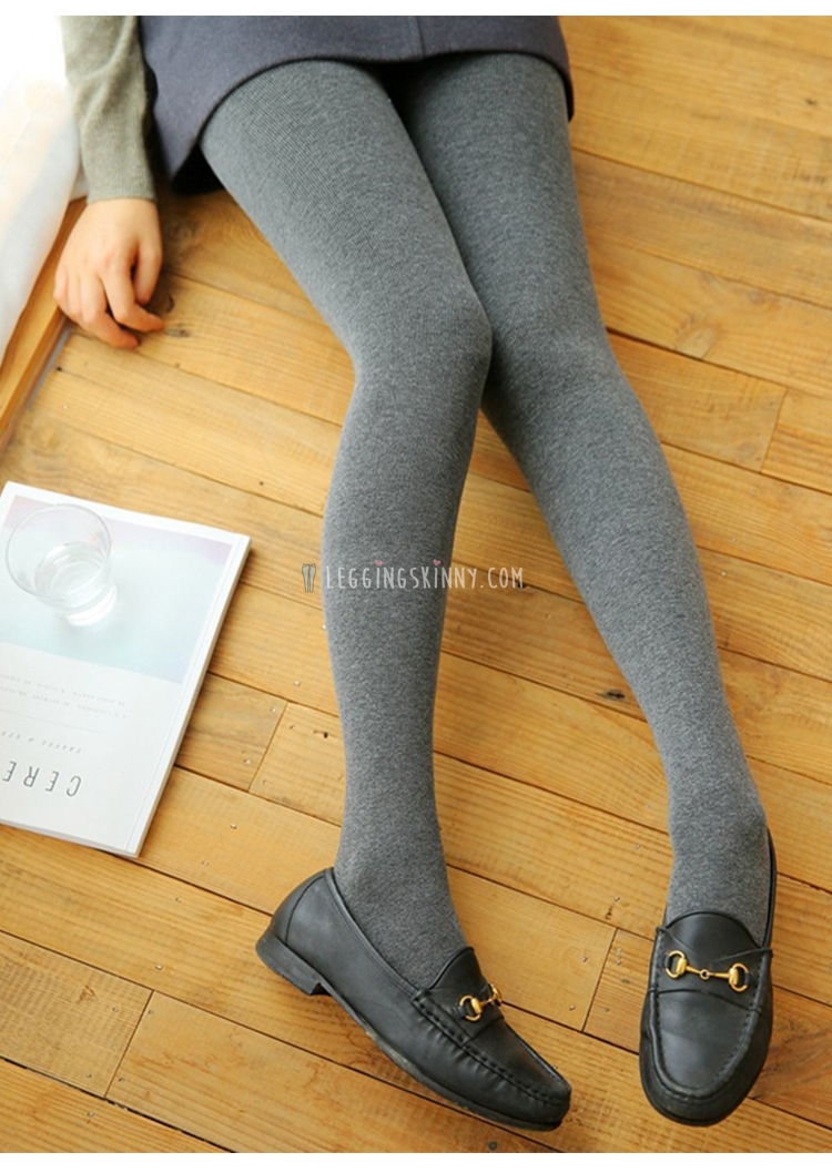 800D เลกกิ้งถุงน่องผ้าฝ้ายบุขนแกะกันหนาว มี 4 สี