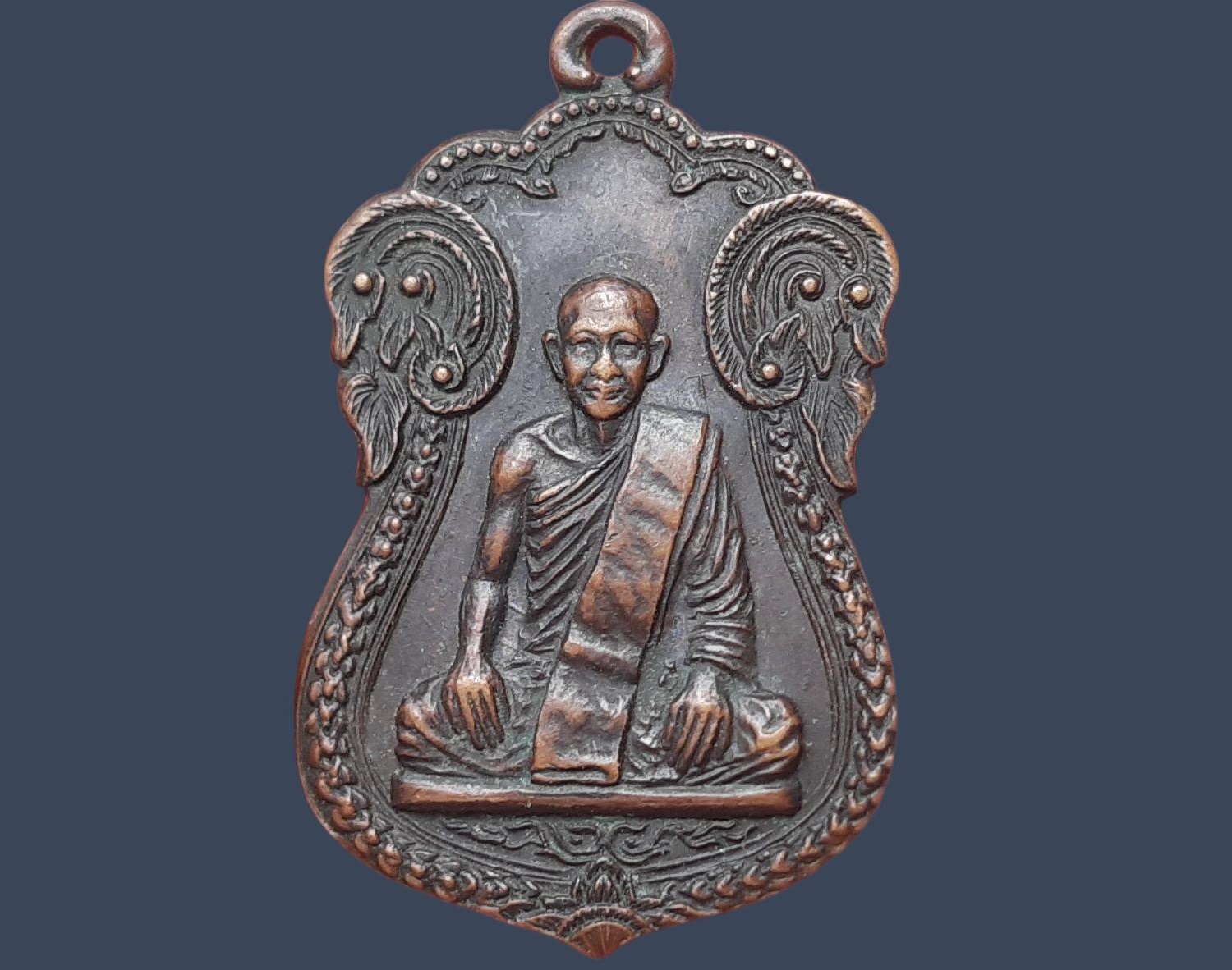 เหรียญ พระครูสุนทรสังฆกิจ (หลวงพ่อลา ชยฺยมงฺคโล) วัดแก่งคอย อำเภอแก่งคอย จังหวัดสระบุรี ออกวัดทอง อยุธยา ปี ๒๕๑๙