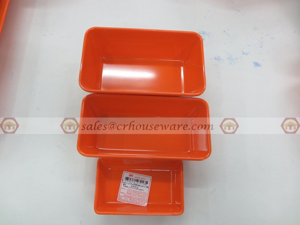 ถ้วยทรงสี่เหลี่ยม 2.5*5 นิ้ว สีส้ม 017-D989-5