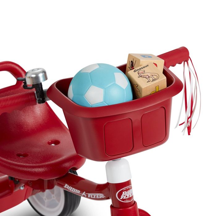 จักรยาน 3 สามล้อแบบพับได้ Radio Flyer Fold 2 Go Trike with Bucket สีแดง