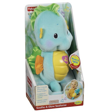ม้าน้ำกล่อมนอน Fisher-Price Ocean Wonders Soothe and Glow Seahorse สีฟ้า
